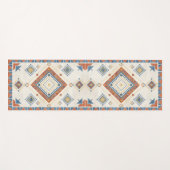 Sun-Drenched Terracotta and Blue Desert Kilim Yogamat (Voorkant (horizontaal))