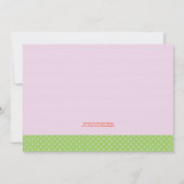 Sun Dress Bridal Shower-uitnodiging Kaart (Achterkant)