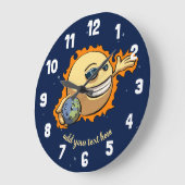 Sun & Earth Global Warming Climate Change Cartoon Grote Klok (Hoek)