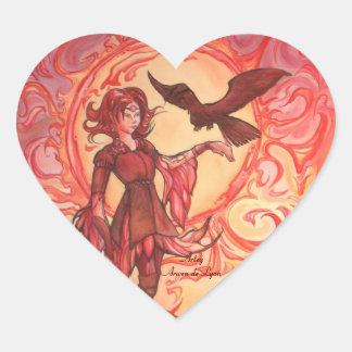Sun Elf Hart Sticker