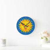 Sun Emoji Clock Ronde Klok (Huis)