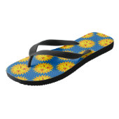 Sun Emoji Print Teenslippers (Schuin)