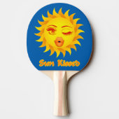 Sun emoji tafeltennisbatje (Achterkant)