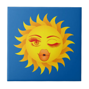 Sun Emoji Tegeltje
