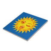 Sun Emoji Tegeltje (Zijkant)