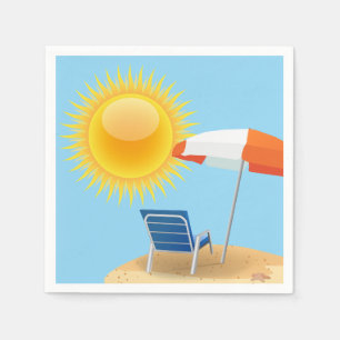 Sun en Beach Umbrella Servetten