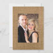 Sun en Burgundy Plum Floral Rustic Wedding Photo Save The Date (Achterkant)