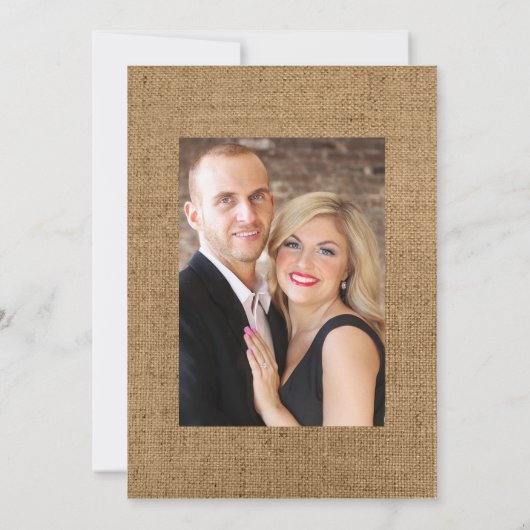 Sun en Burgundy Plum Floral Rustic Wedding Photo Save The Date (Achterkant)