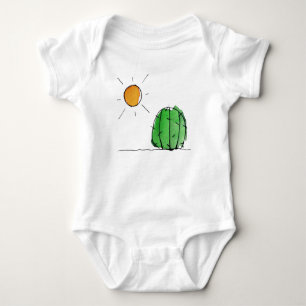 Sun en Cactus Waterverf Baby Jersey Bodysuit