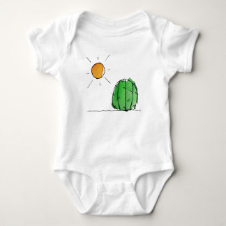 Sun en Cactus Waterverf Baby Jersey Bodysuit