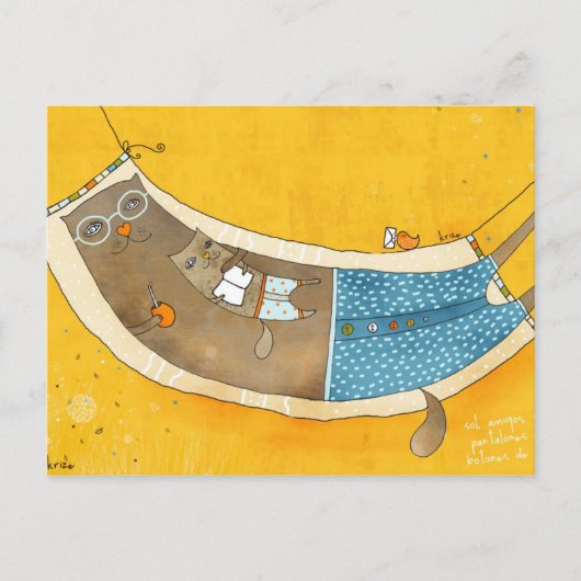 Sun en Friends Briefkaart door Krize (Voorkant)