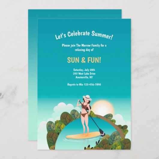 Sun en Fun Kaart (Voorkant / Achterkant)