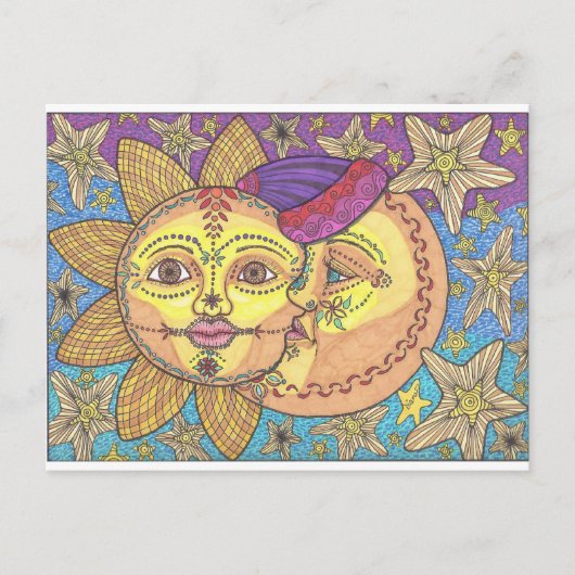 Sun en Moon 2 Briefkaart (Voorkant)