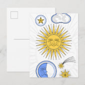 Sun en Moon Aankondigingskaart (Voorkant / Achterkant)