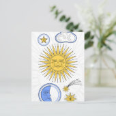 Sun en Moon Aankondigingskaart (Staand voorkant)