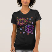 Sun en Moon Abstracte kunst om te Draag T-shirt (Voorkant)