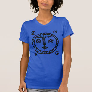Sun en Moon Abstracte kunst om te Draag T-shirt