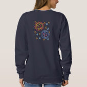 Sun en Moon Abstracte kunst om te Draag Trui (Achterkant)