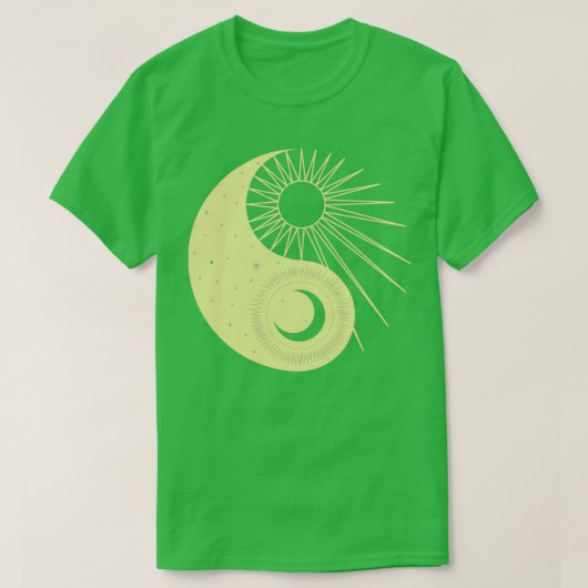 Sun en Moon als Yin Yang Alchemy T-shirt (Design voorkant)