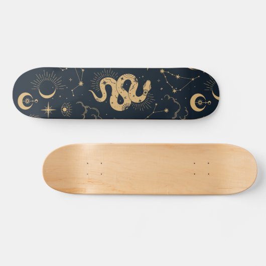 Sun en Moon-Astronomy Witch Persoonlijk Skateboard (Horizontaal)
