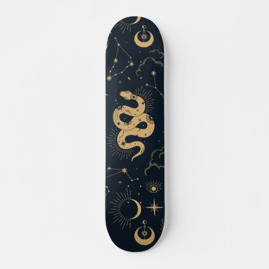 Sun en Moon-Astronomy Witch Persoonlijk Skateboard (Voorkant)