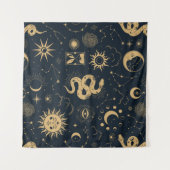 Sun en Moon-Astronomy Witch Wandkleed (Voorkant (horizontaal))