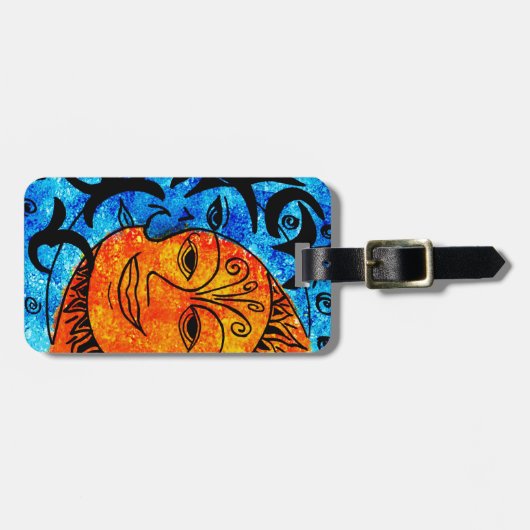 Sun en Moon Bagagelabel (Voorkant horizontaal)