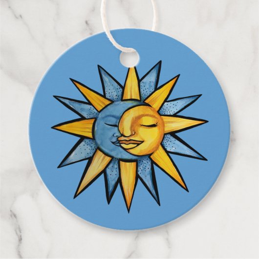 Sun en Moon Bedankjes Labels (Voorkant)