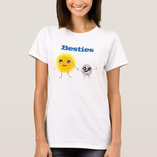 Sun en Moon Besties T-shirt (Voorkant)