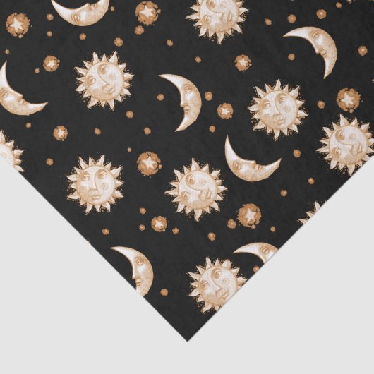 Sun en Moon Black Tissuepapier (Detail)