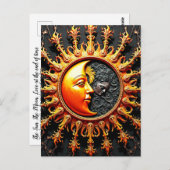 Sun en Moon Briefkaart (Voorkant / Achterkant)