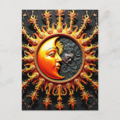Sun en Moon Briefkaart (Voorkant)