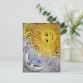 Sun en Moon Briefkaart (Staand voorkant)