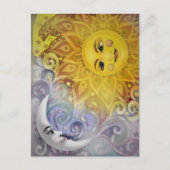 Sun en Moon Briefkaart (Voorkant)