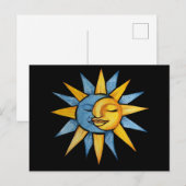 Sun en Moon Briefkaart (Voorkant / Achterkant)