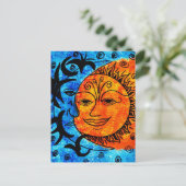 Sun en Moon Briefkaart (Staand voorkant)