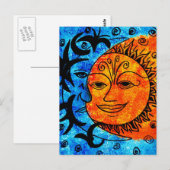 Sun en Moon Briefkaart (Voorkant / Achterkant)