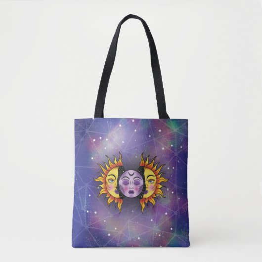 Sun en Moon Canvas tas (Voorkant)