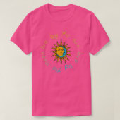 Sun en Moon Celestial Boho T-shirt (Design voorkant)