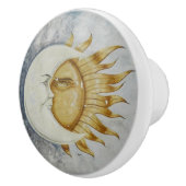 Sun en Moon Celestial Design Keramische Knop (Rechts)