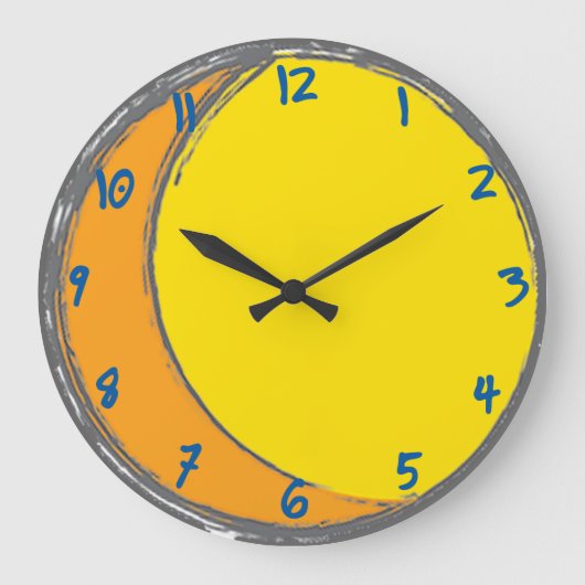 Sun en Moon Clock Grote Klok (Voorkant)