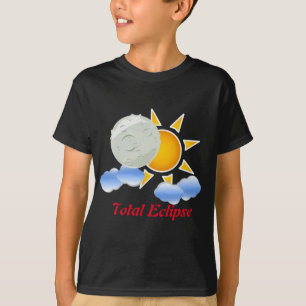 Sun en Moon Eclipse Kinderen Basic T-shirt