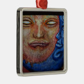 Sun en Moon Face Graffiti Metalen Ornament (Rechts)