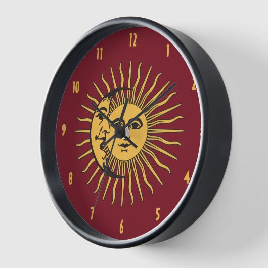 Sun en Moon Faces Boho Gold en Red (Hoek)