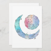 Sun en Moon Gallery Wrap Kaart (Voorkant / Achterkant)