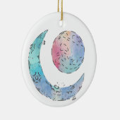 Sun en Moon Keramisch Ornament (Rechts)