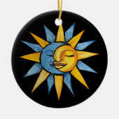 Sun en Moon Keramisch Ornament (Voorkant)