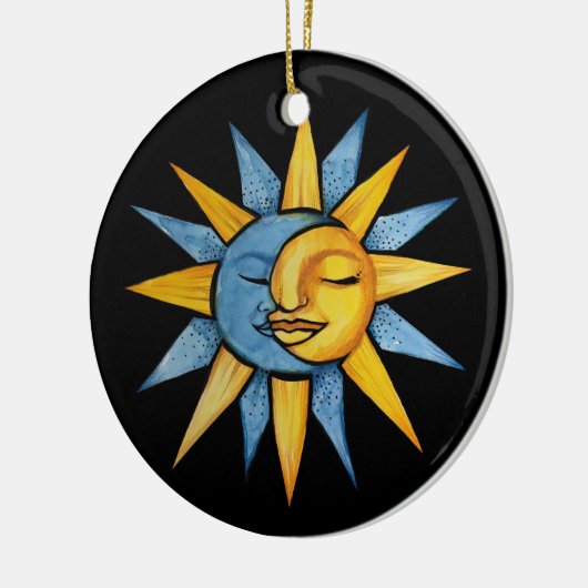 Sun en Moon Keramisch Ornament (Links)