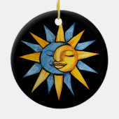 Sun en Moon Keramisch Ornament (Achterkant)
