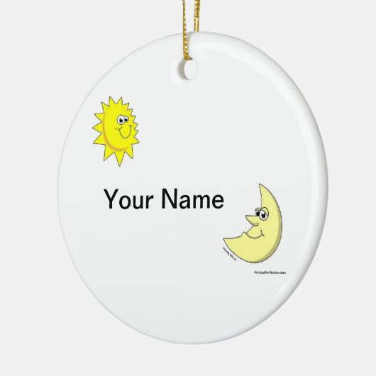 Sun en Moon Keramisch Ornament (Links)